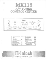 McIntosh MX-118 - Service manual 